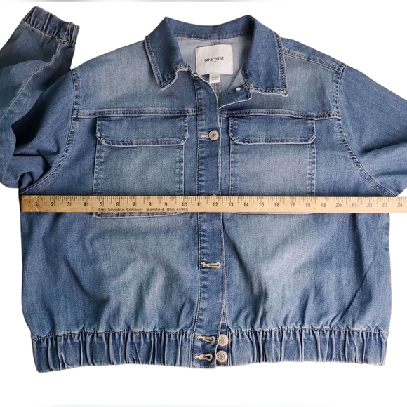 Nine West Blue Denim Jacket. LG - Picture 9 of 11